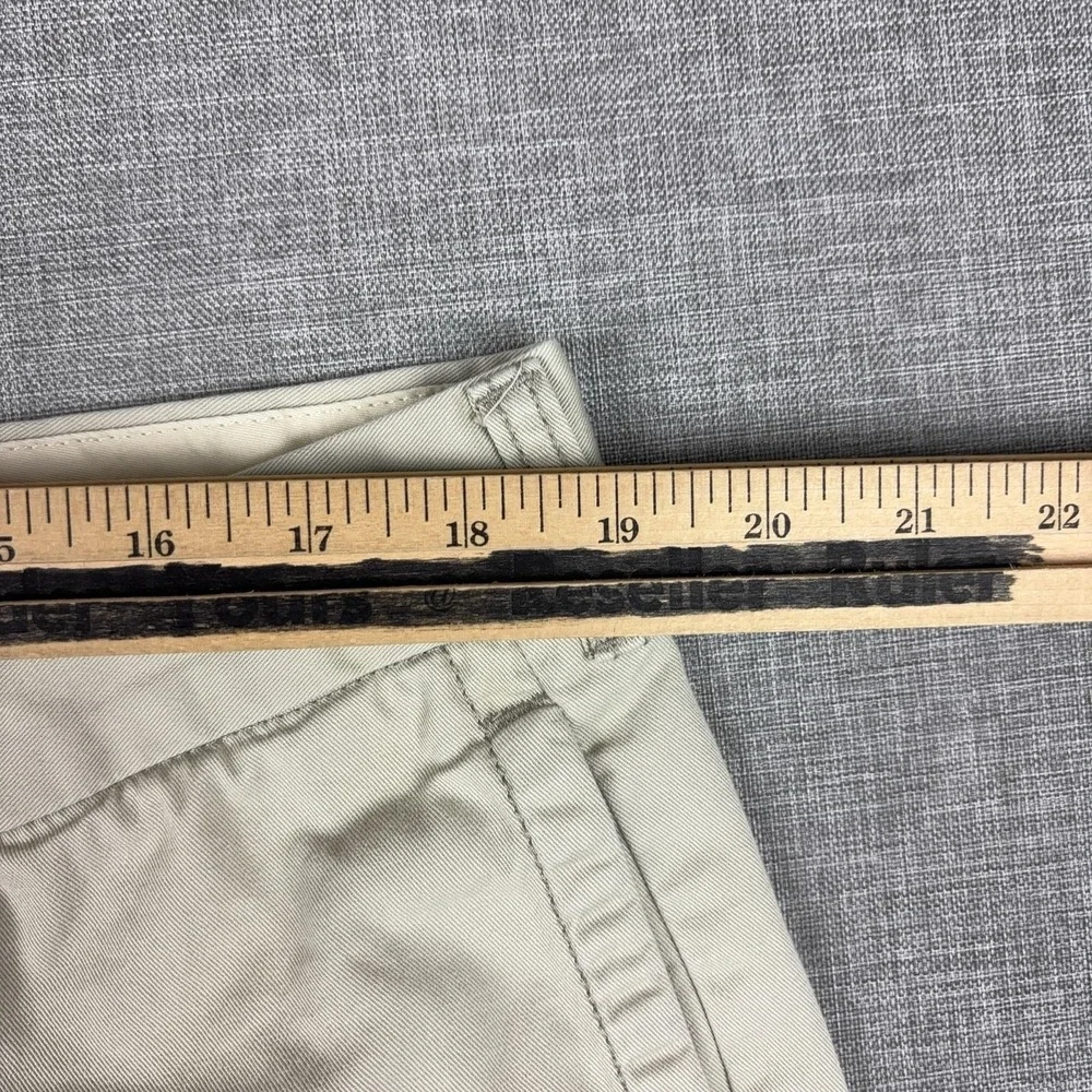 Tommy Bahama Pants Mens 38x30 Beige Chino Relaxed Fit Flat Front Marlin Logo